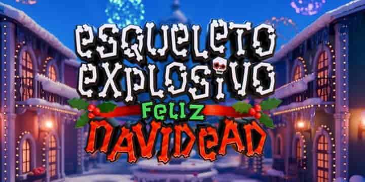 Esqueleto Explosivo Feliz Navidead 