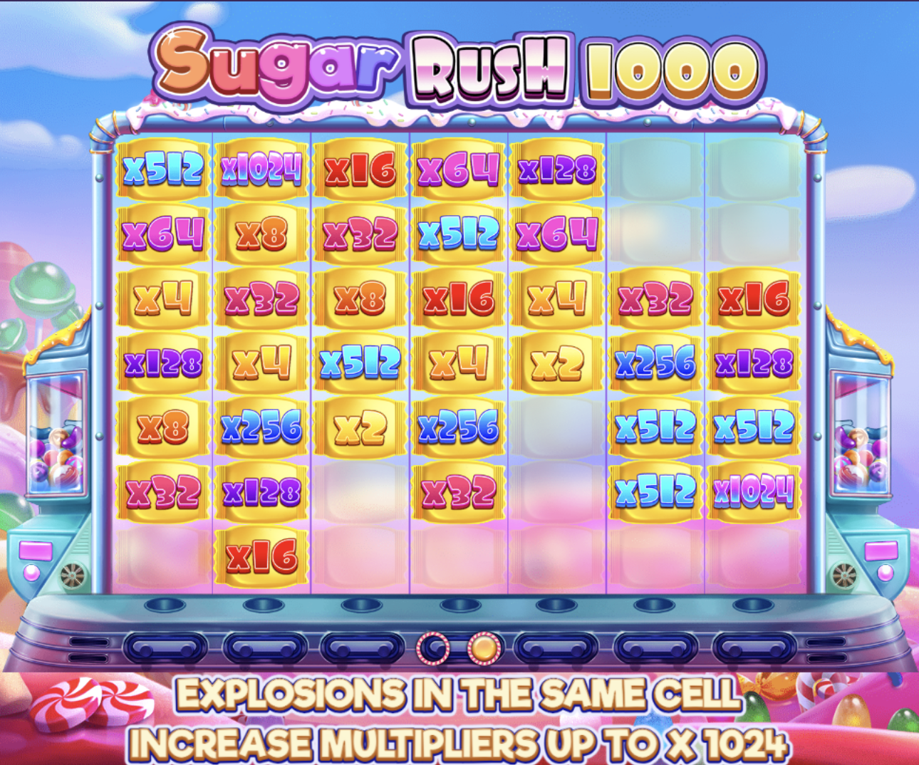 THE SWEET WORLD OF SUGAR RUSH 1000 SLOT GAME